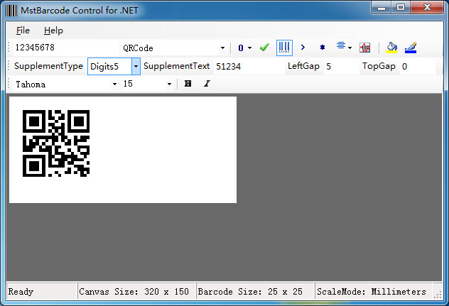 MstBarcode Control for .NET software
